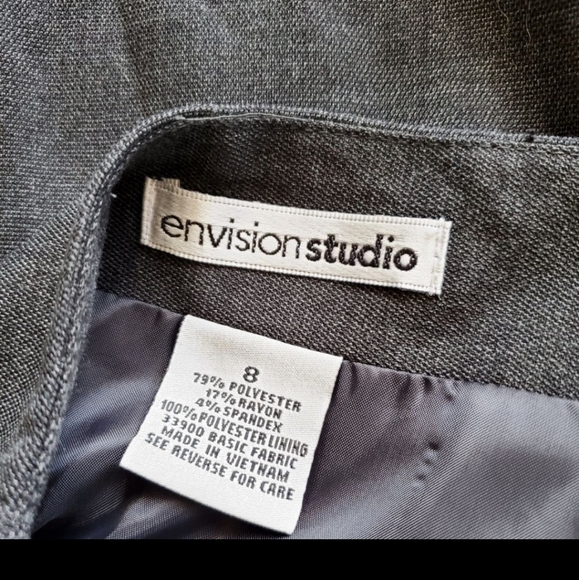 Women's size 8‎ Envision studio pencil straight career business skirt gray new - Picture 5 of 6